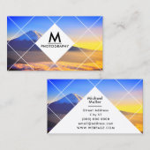 Modern abstract geometrisch afbeelding  visitekaartje (Voorkant / Achterkant)