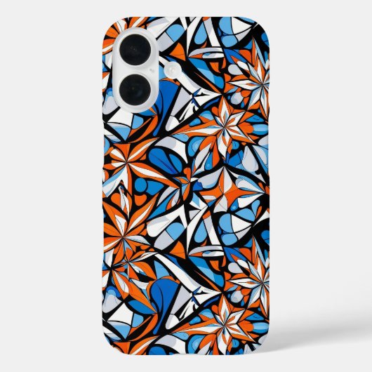 Modern abstract geometrisch digitaal patroon 50 Case-Mate iPhone case (Achterkant)