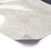 Modern Abstract Geometrisch Leaf Wall Art Poster (Hoek)