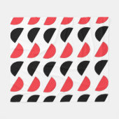 Modern Abstract geometrisch patroon Fleece Deken (Voorkant (Horizontaal))