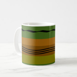 Modern abstract geometrisch patroon koffiemok