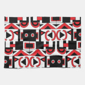 Modern Abstract geometrisch patroon Theedoek (Horizontaal)