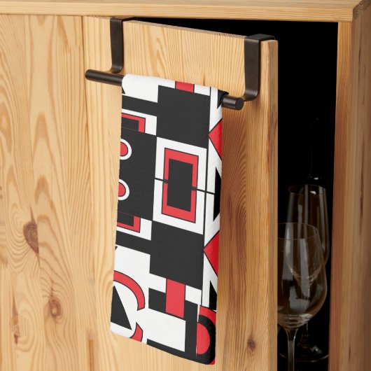 Modern Abstract geometrisch patroon Theedoek (Derde Gevouwen)