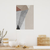 Modern Abstract Geometrisch Patroon Wandkunst Post Poster (Keuken)