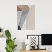 Modern Abstract Geometrisch Patroon Wandkunst Post Poster (Thuiskantoor)