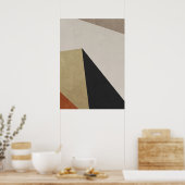 Modern Abstract Geometrisch Patroon Wandkunst Post Poster (Keuken)