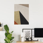 Modern Abstract Geometrisch Patroon Wandkunst Post Poster (Thuiskantoor)