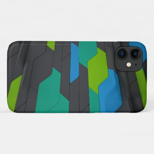 Modern Abstract geometrisch stijlvol patroon Case-Mate iPhone Case (Achterkant (horizontaal))