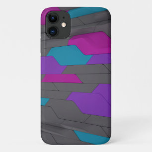 Modern Abstract geometrisch stijlvol patroon iPhone 11 Hoesje
