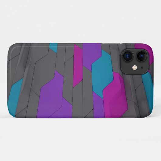Modern Abstract geometrisch stijlvol patroon Case-Mate iPhone Case (Achterkant (horizontaal))