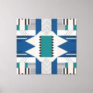 Modern Abstract: geometrische naadloze stijl Canvas Afdruk