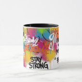 Modern Abstract Graffiti Art Personalized Gift Mug (Centre)