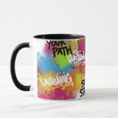 Modern Abstract Graffiti Art Personalized Gift Mug (Gauche)
