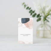 Modern Abstract Hair Stylist Custom Visitekaartje (Staand voorkant)