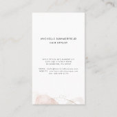 Modern Abstract Hair Stylist Custom Visitekaartje (Achterkant)