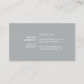 Modern Abstract Home Logo Grijs Visitekaartje (Achterkant)