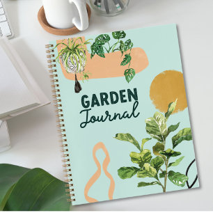Modern Abstract Huisplant Tuin Journaal Notitieboek