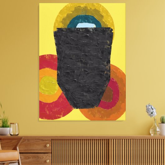 Modern Abstract Identity Concept Canvas Afdruk (Insitu (Woonkamer))