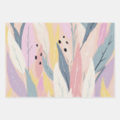 Modern Abstract inpakpapier Flat Sheet Set van 3 (Voorkant)