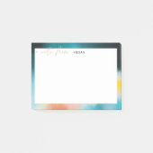 Modern abstract interly grens en scripted post-it® notes (Voorkant)