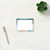 Modern abstract interly grens en scripted post-it® notes (Kantoor)