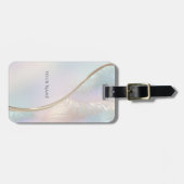 Modern Abstract iriserend Bagagelabel (Voorkant horizontaal)