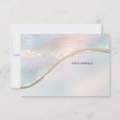 Modern Abstract iriserend bedankje Bedankkaart (Achterkant)