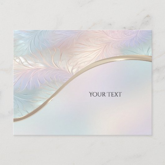 Modern Abstract iriserend Briefkaart (Voorkant)