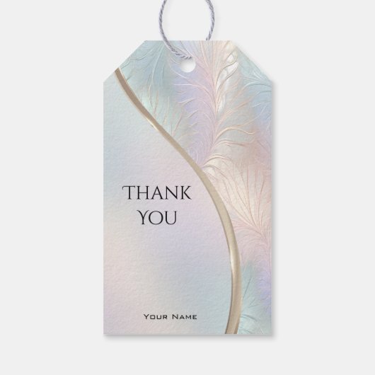 Modern Abstract iriserend geschenk Label Cadeaulabel (Achterkant)