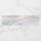 Modern Abstract iriserend waterflesje label Waterfles Etiket (Enkel label)