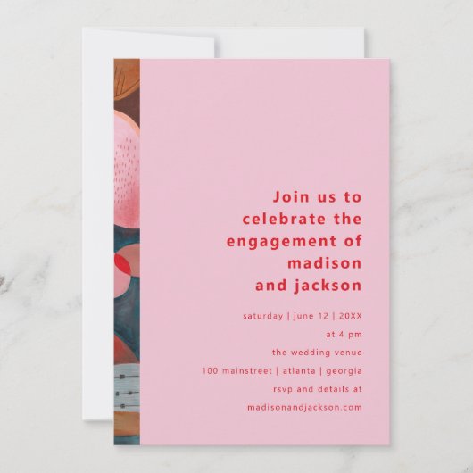 Modern abstract Kleurrijk Eenvoudig Minimaal verlo Kaart (Voorkant)