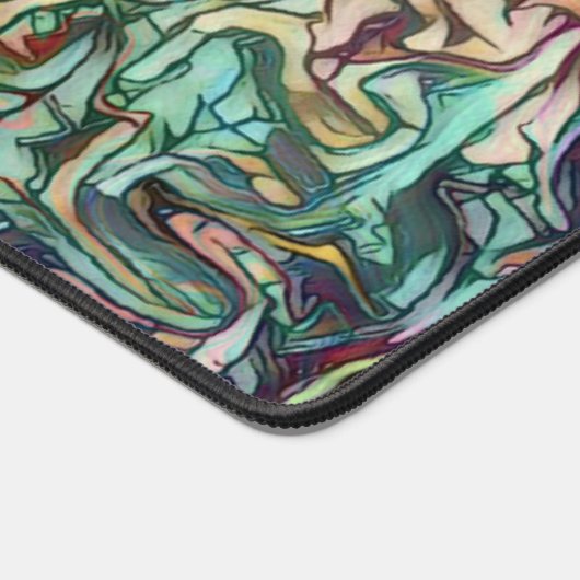 Modern Abstract Kleurrijk Gepersonaliseerd Bureaumat (Hoek)