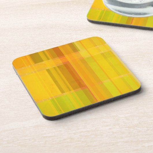 Modern Abstract | Kleurrijke Citrus kleuren Bier Onderzetter (Linkerzijde)