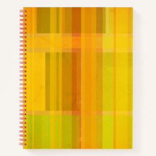 Modern Abstract   Kleurrijke Citrus kleuren Notitieboek