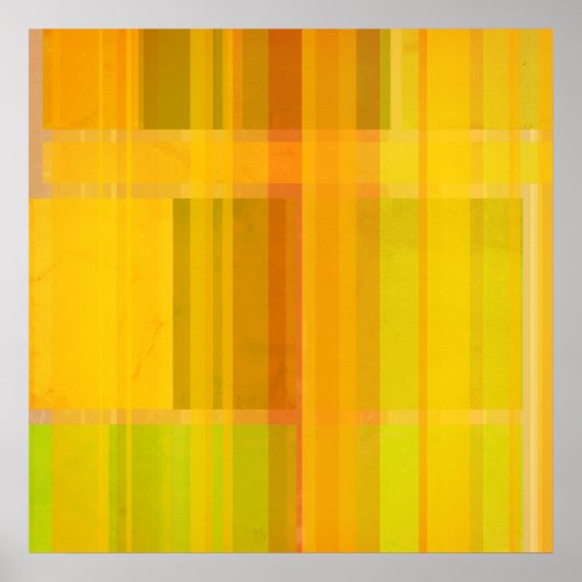 Modern Abstract | Kleurrijke Citrus kleuren Poster (Voorkant)