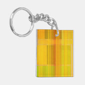 Modern Abstract | Kleurrijke Citrus kleuren Sleutelhanger (Voorkant Links)