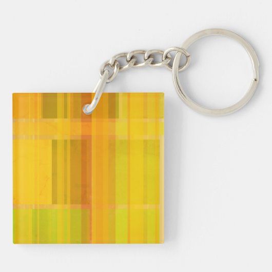 Modern Abstract | Kleurrijke Citrus kleuren Sleutelhanger (Achterkant)