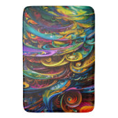 Modern Abstract kleurvol Badmat (Voorkant Verticaal)