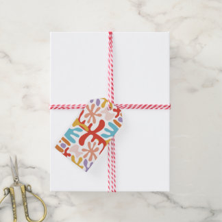 Modern Abstract kleurvol Cadeaulabel