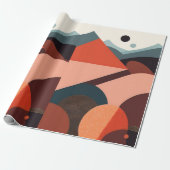 Modern Abstract kunst inpakpapier (Uitgerold)