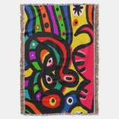 Modern Abstract kunstgezicht Deken (Voorkant Verticaal)