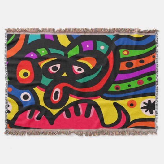 Modern Abstract kunstgezicht Deken (Voorkant)