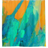 Modern Abstract kunstwerk Douchegordijn (Voorkant)