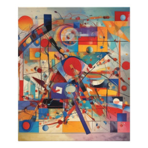 Modern Abstract kunstwerk Foto Afdruk