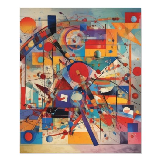 Modern Abstract kunstwerk Foto Afdruk (Voorkant)