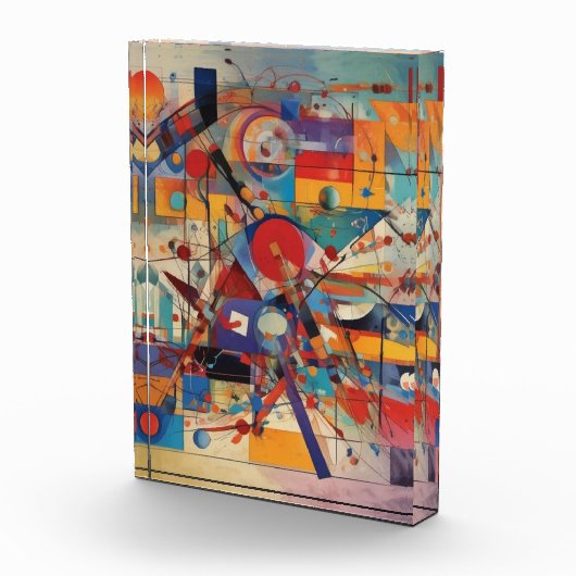 Modern Abstract kunstwerk Fotoblokken (Rechts)