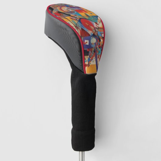 Modern Abstract kunstwerk Golfheadcover (Schuin)