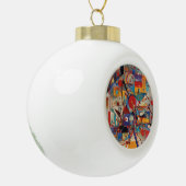 Modern Abstract kunstwerk Keramische Bal Ornament (Links)
