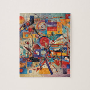 Modern Abstract kunstwerk Legpuzzel