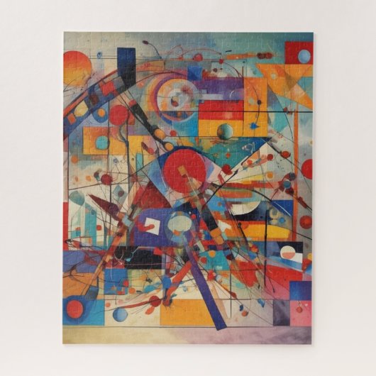 Modern Abstract kunstwerk Legpuzzel (Verticaal)